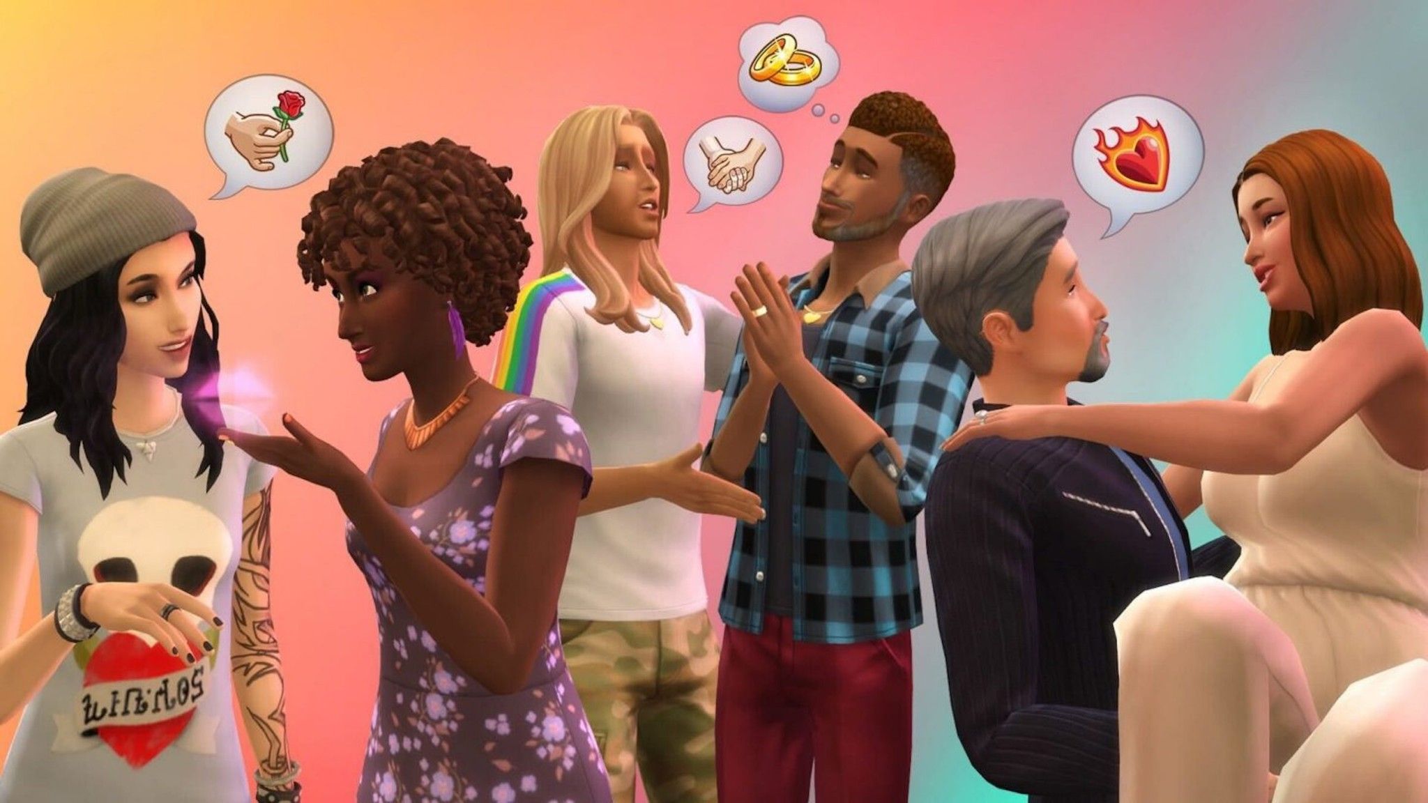 Nhằm tạo sự đa dạng trong tình yêu, The Sims 4 cho phép bạn yêu trai, gái hoặc không ai cả
