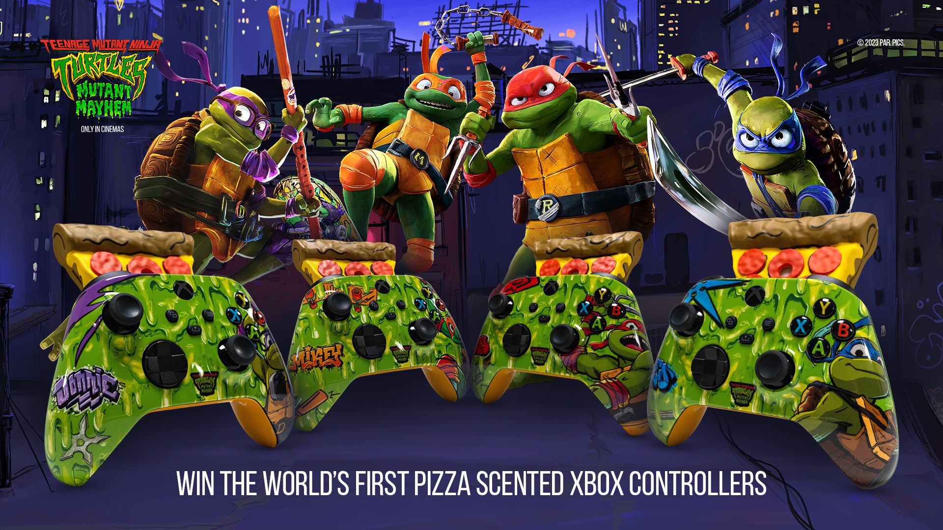 Xuất hiện tay cầm Xbox Ninja Rùa có mùi pizza, đi kèm là máy xông tinh dầu hình… pizza nốt