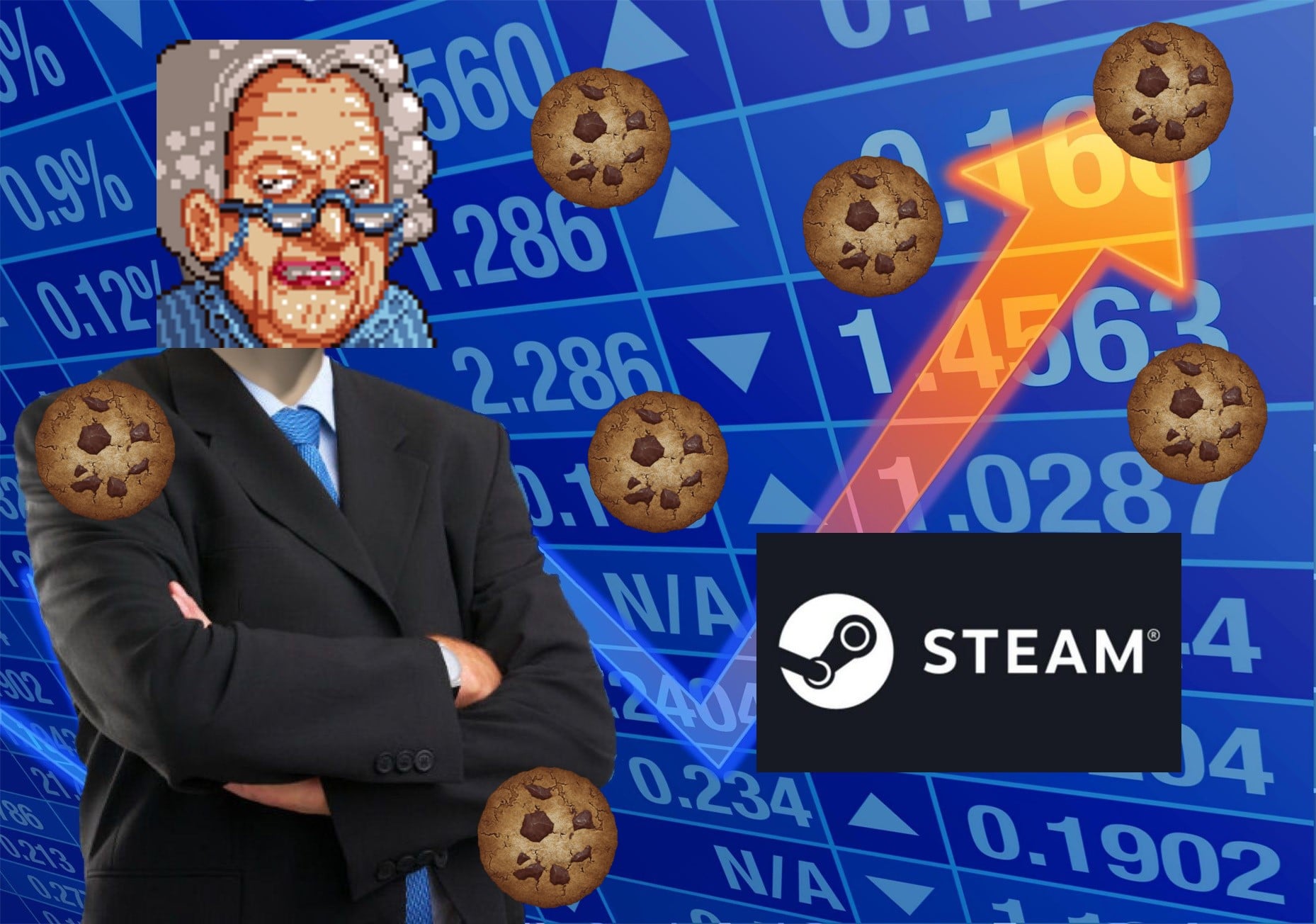 Cookie Clicker đang thành hiện tượng trên Steam, người chơi còn đông hơn cả Warframe lẫn Rainbow Six Siege