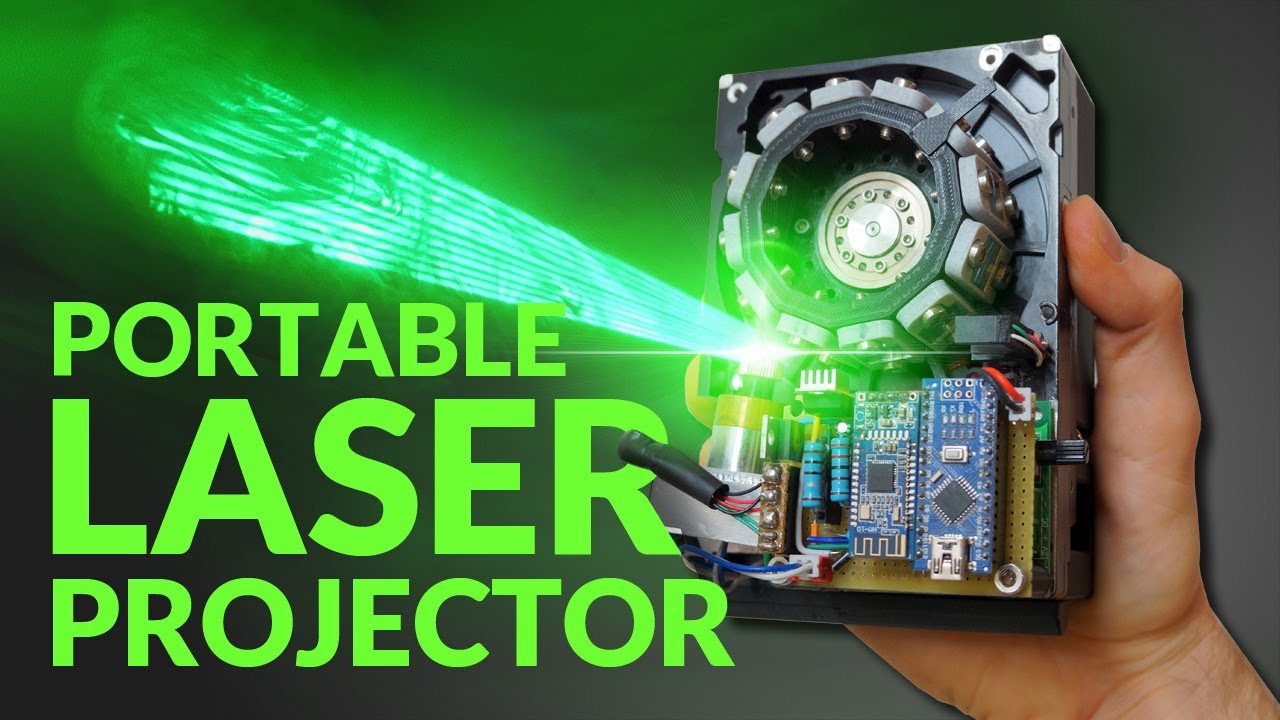 Khéo tay hay mò, modder sáng chế ra máy chiếu laser cầm tay chỉ với chiếc HDD cũ