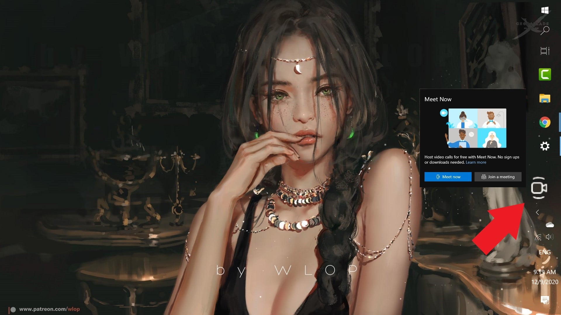 Hướng dẫn “thu xếp” icon Meet Now phiền phức khỏi thanh Taskbar của Windows 10
