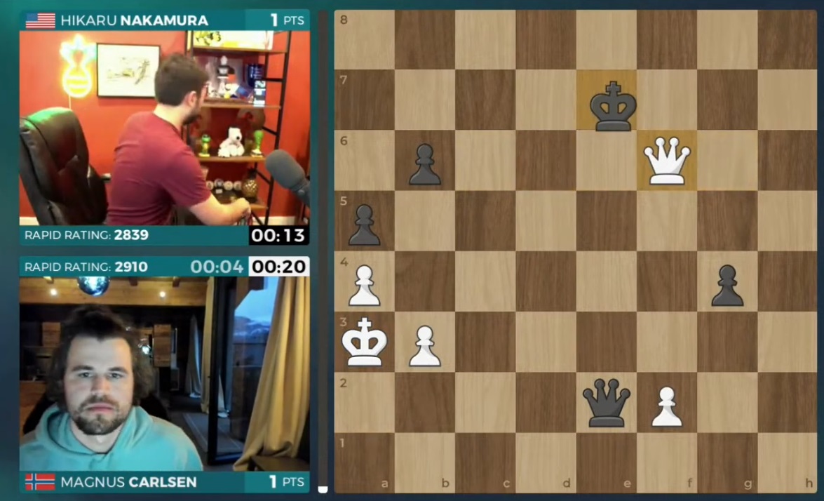 Nhà vô địch cờ vua thế giới Magnus Carlsen vụt mất giải thưởng 30.000 đô vì click nhầm chuột