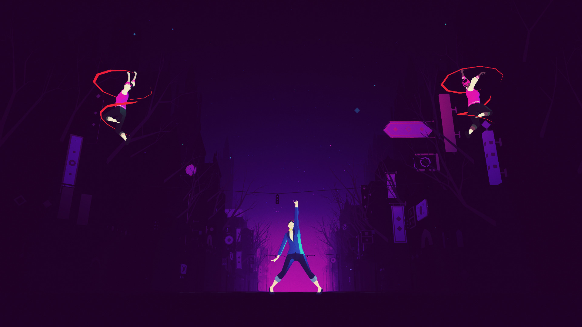 Tựa game Sayonara Wild Hearts có thể chơi trên console và switch