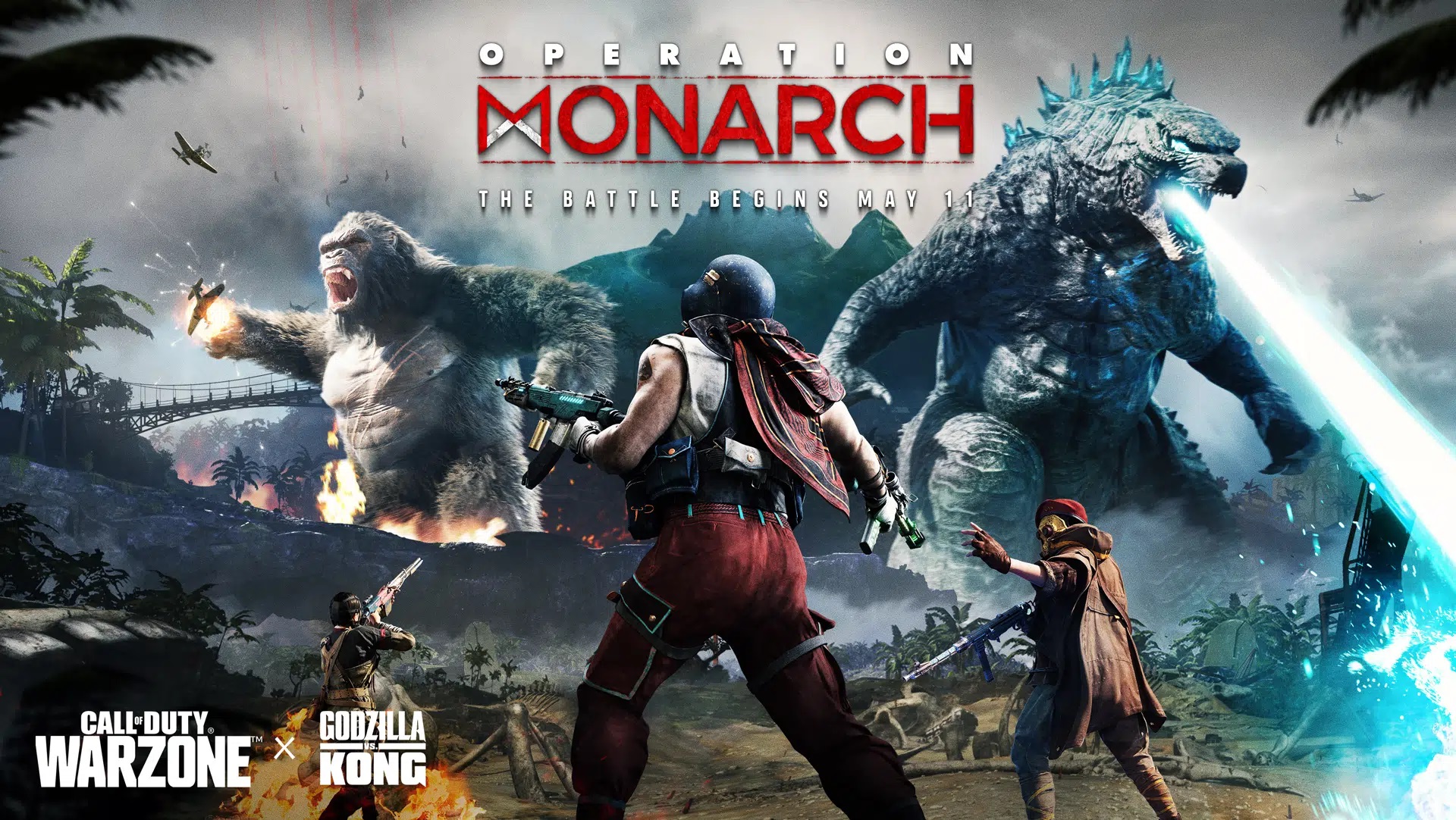 Godzilla và Kong xâm chiếm CoD: Warzone, chiến luôn với game thủ trong cơn cuồng nộ