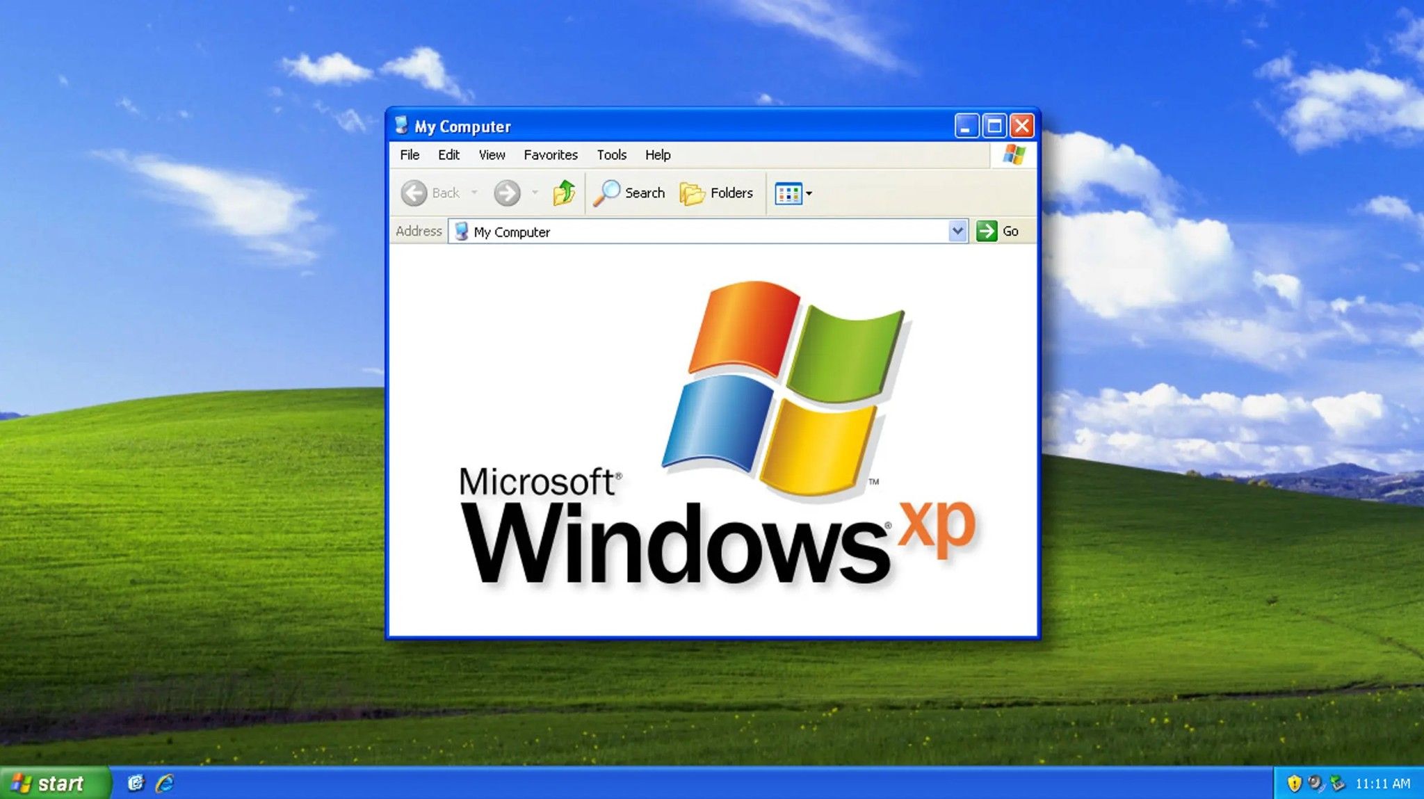 Hình nền Windows XP huyền thoại được tìm thấy trong game của Microsoft