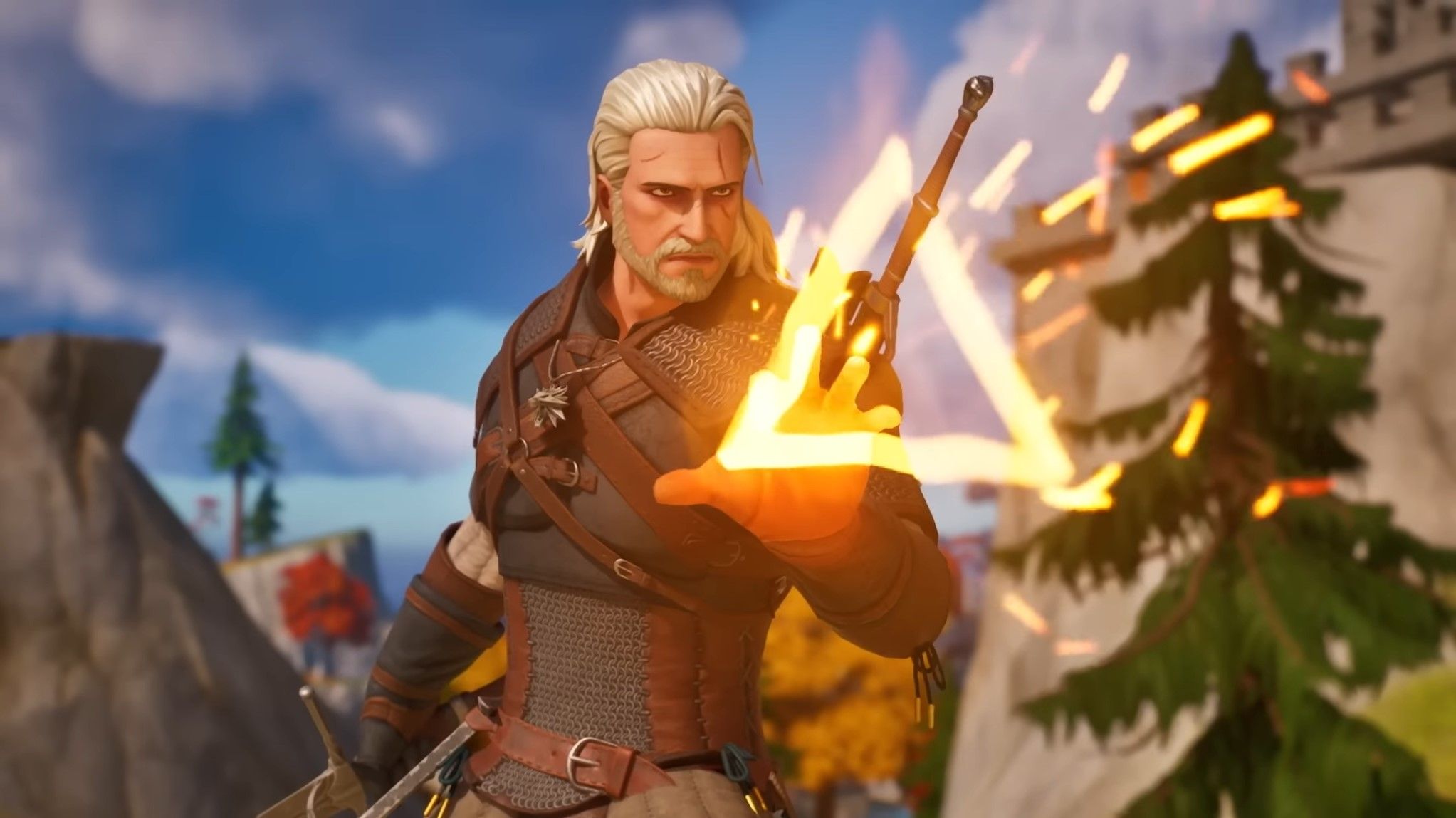 Geralt The Witcher sắp choảng nhau với đội 7 làng Lá Naruto trong Fortnite