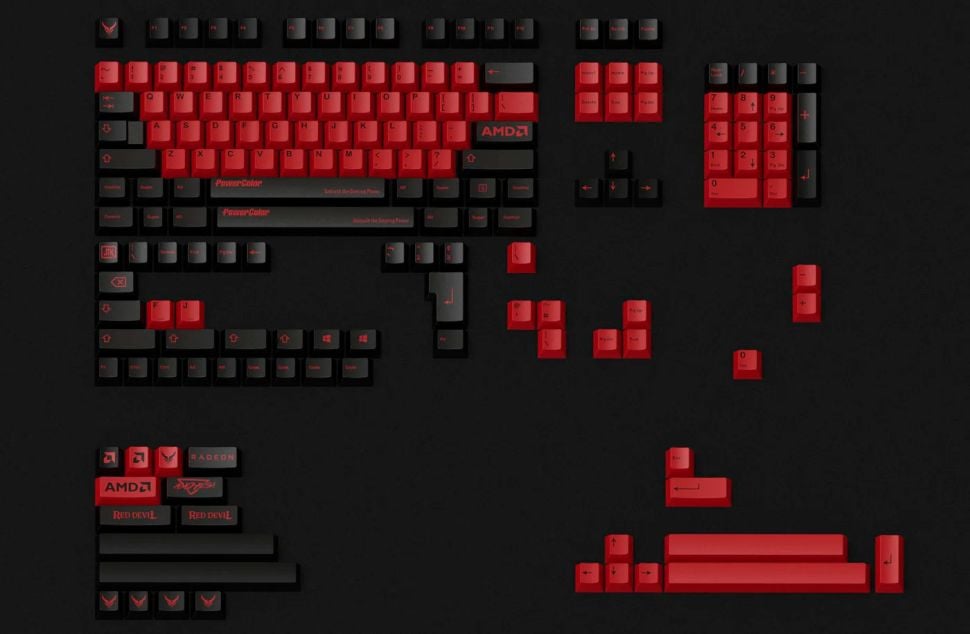 Xuất hiện 2 bộ keycap chủ đề AMD cực gắt, anh em chơi keycap nghĩ sao?