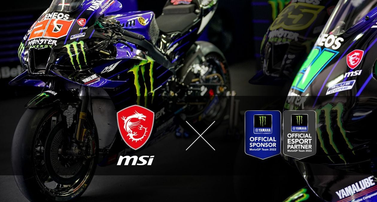 MSI chính thức trở thành nhà tài trợ và đối tác eSports của đội đua Monster Energy Yamaha MotoGP