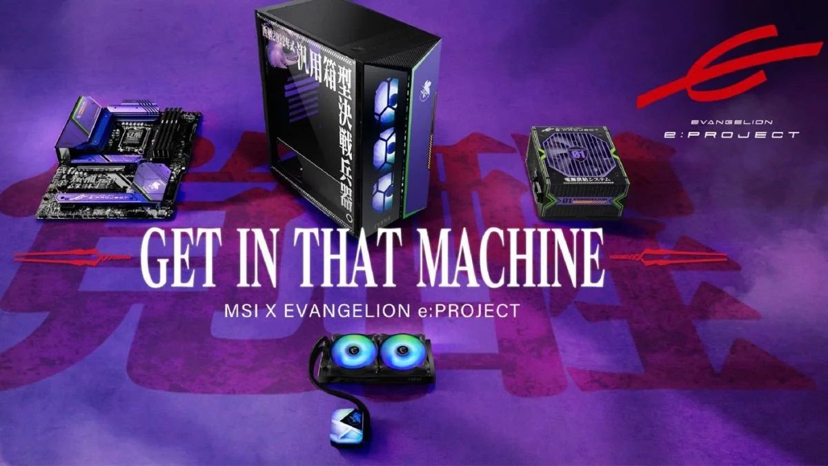 MSI ra mắt main, case, tản, nguồn lấy cảm hứng từ series anime huyền thoại Evangelion