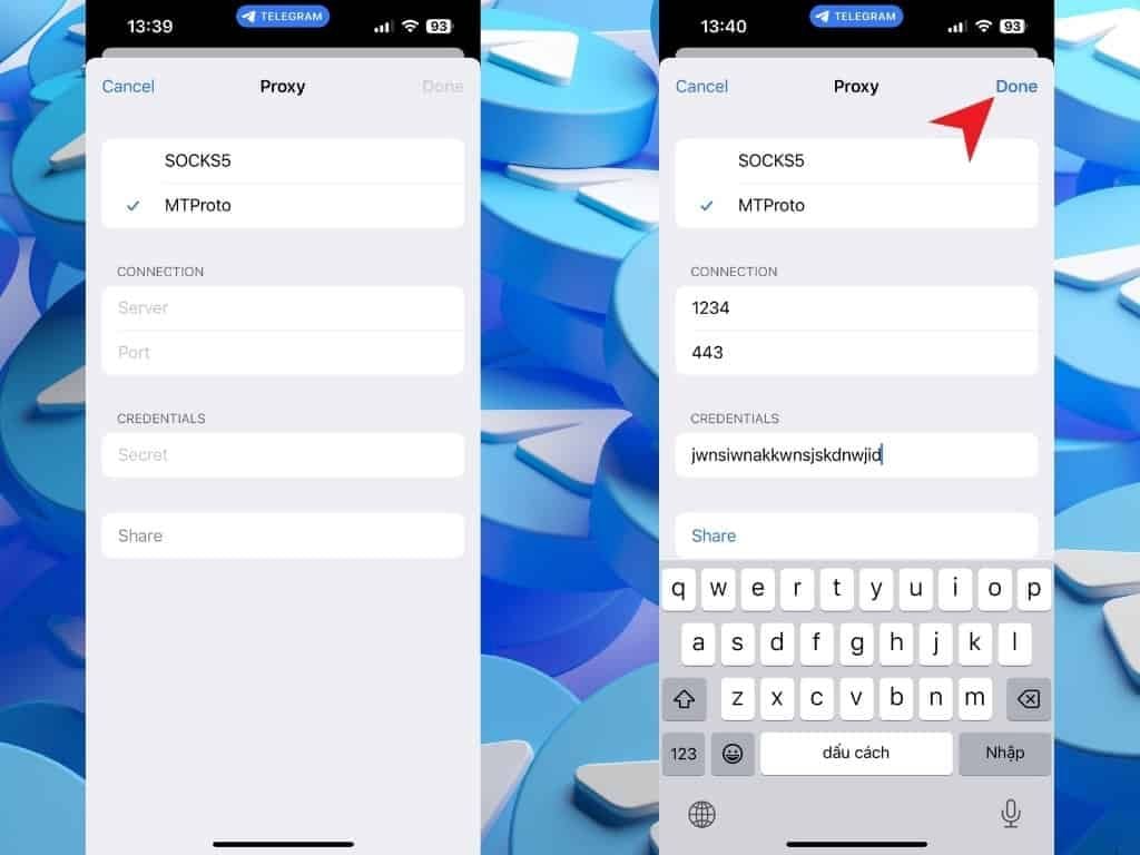 Hướng dẫn cách vào Telegram bị chặn bằng MTProto Proxy - GEARVN