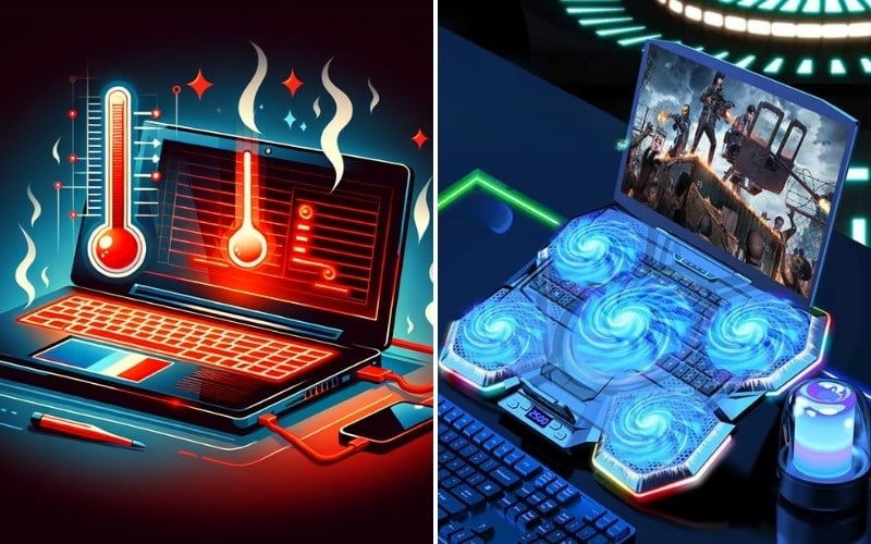 Laptop chơi game nên dùng đế tản nhiệt nhằm hạn chế tác hại do nhiệt độ gây ra