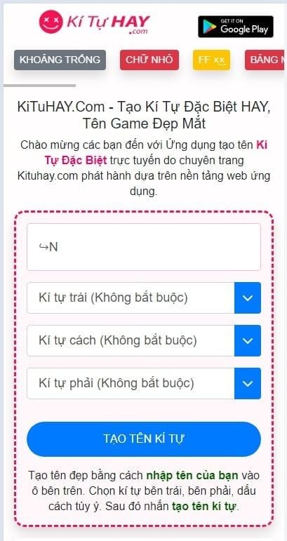 Cách đặt tên kí tự đặc biệt trong Liên Quân Mobile - GEARVN