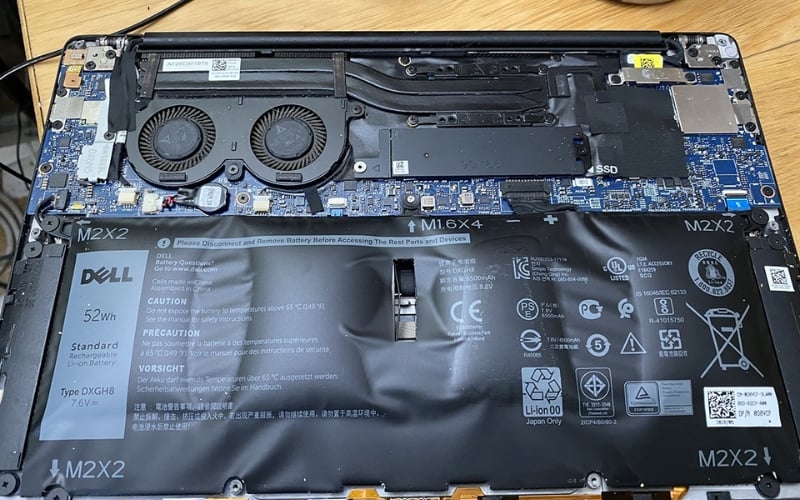 Các dấu hiệu cho thấy pin laptop Dell bị hư hỏng, cần được thay mới