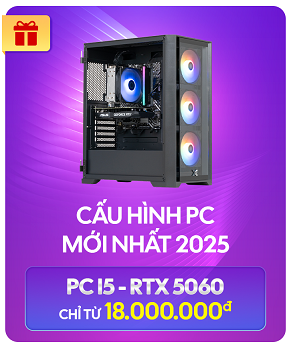 PC Gaming, máy tính để bàn chính hãng, giá rẻ, trả góp 0%