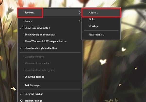 Hướng dẫn dán thanh tìm kiếm của Google lên Taskbar trên Windows 10