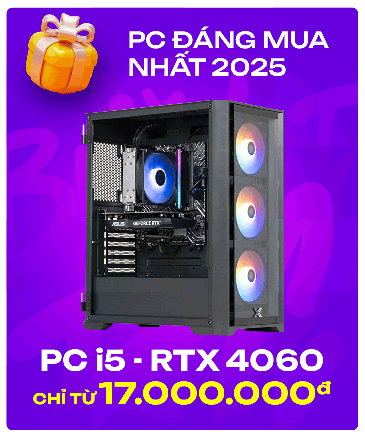 PC Gaming, máy tính để bàn chính hãng, giá rẻ, trả góp 0%