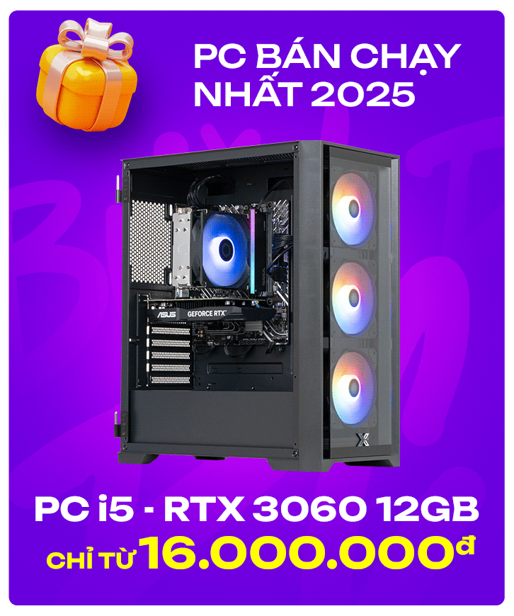 PC Gaming, máy tính để bàn chính hãng, giá rẻ, trả góp 0%