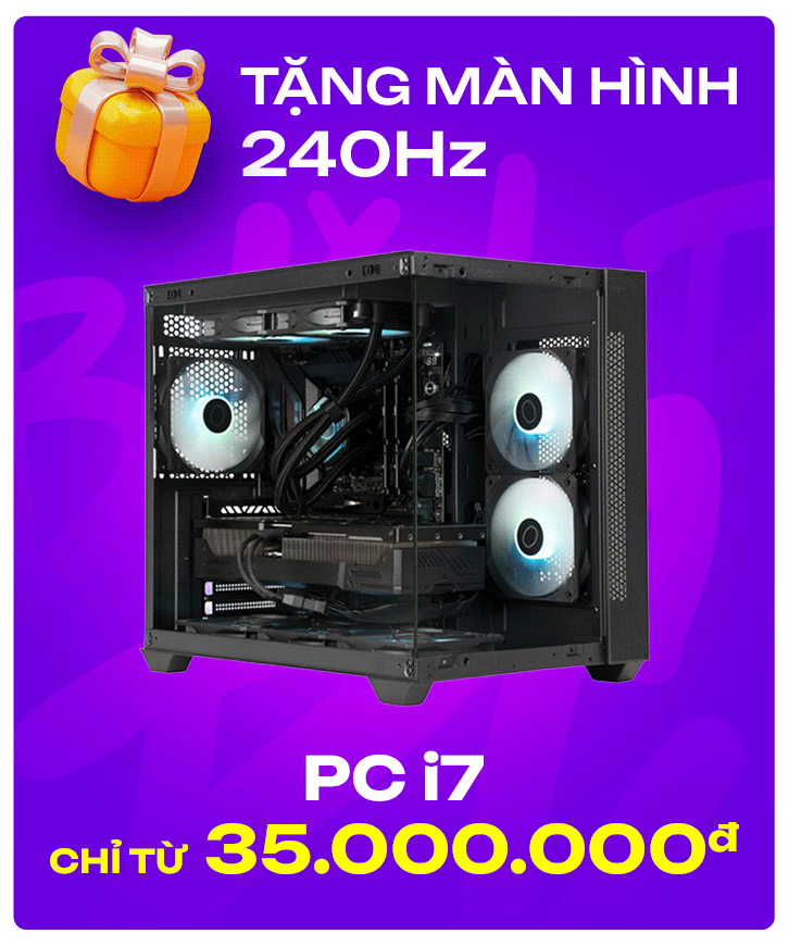 PC Gaming, máy tính để bàn chính hãng, giá rẻ, trả góp 0%