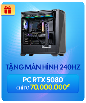 PC Gaming, máy tính để bàn chính hãng, giá rẻ, trả góp 0%