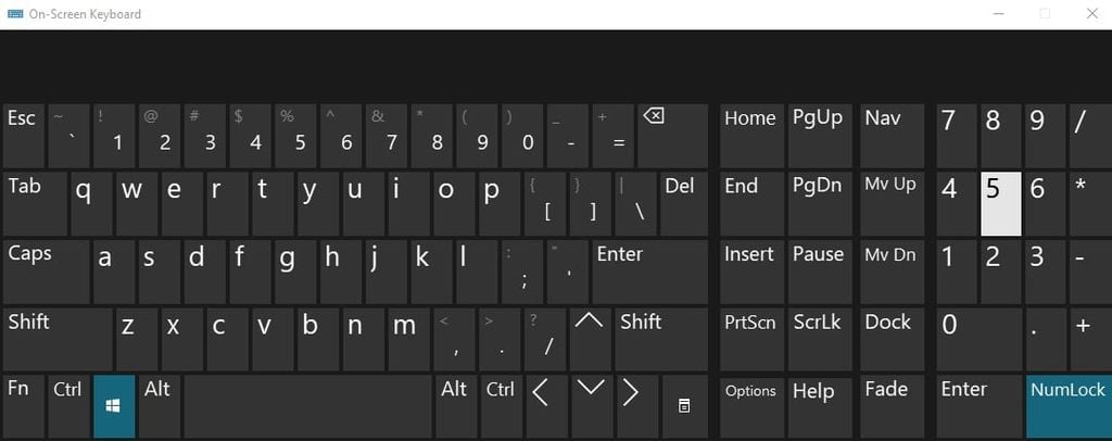 Hướng dẫn bật phím số ảo trên Windows 10 dành cho bàn phím không có phím số - GEARVN