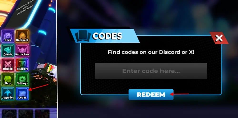 code anime card clash mới nhất