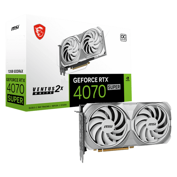 Card màn hình MSI GeForce RTX 4070 SUPER 12G VENTUS 2X WHITE OC