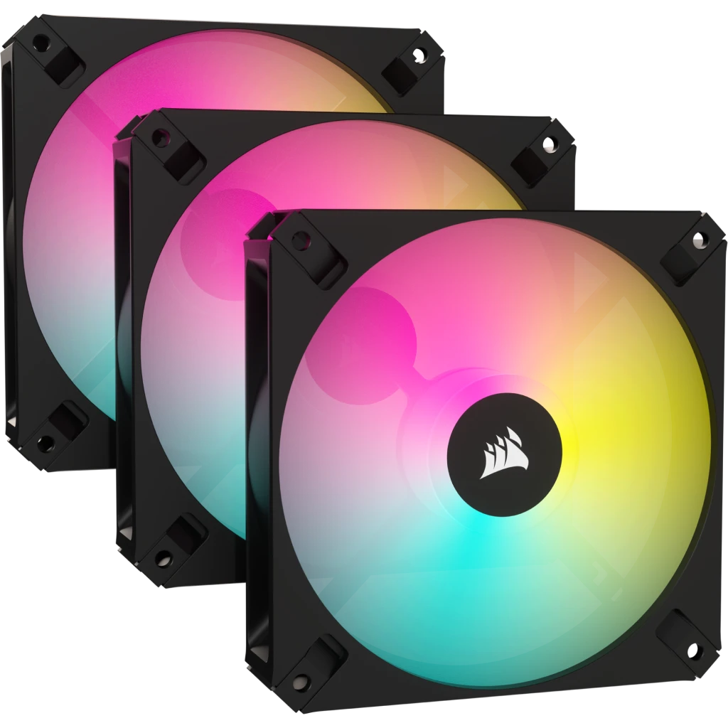 GEARVN - Quạt máy tính Corsair AR120 Digital RGB 120mm Black - Triple Pack