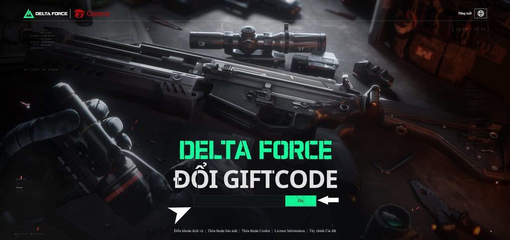 Cách nhập code game Delta Force - GEARVN