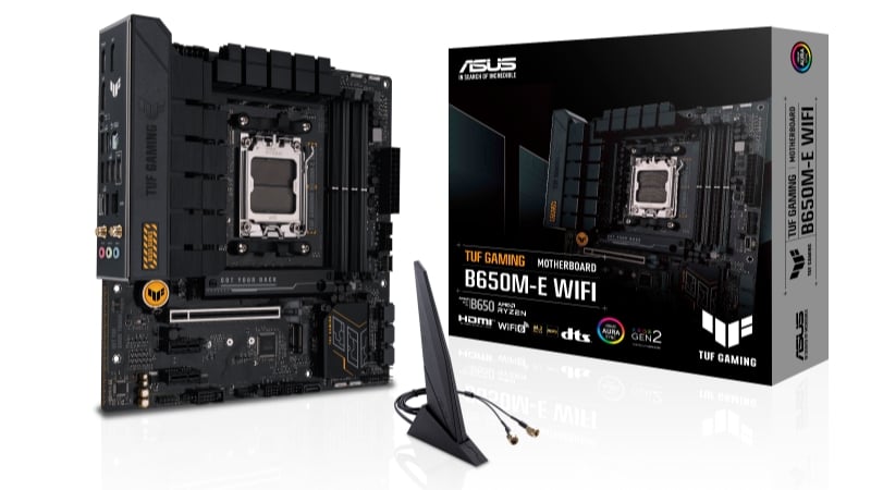 ASUS TUF GAMING B650M-E WIFI, nổi bật dàn VRM và tản nhiệt chipset