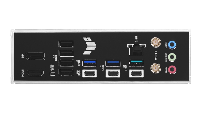 Khe cắm M.2 PCIe 4.0 và khe PCIe 5.0 x16 được gia cố trên bo mạch chủ