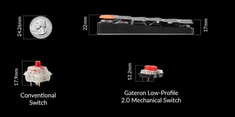 Bàn phím Keychron K5M-B3 Black Brown Switch