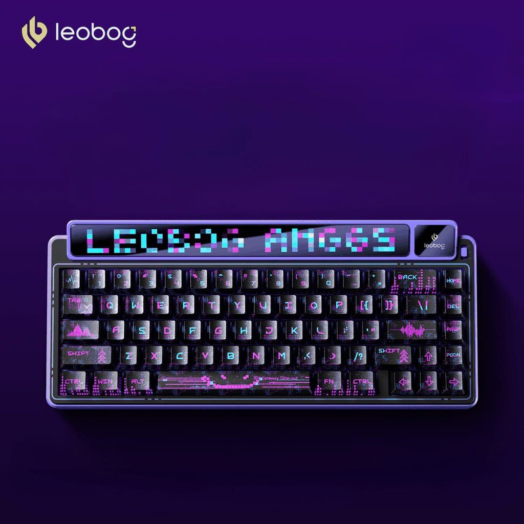 Bàn phím Leobog AMG65 TM (Tím đen/Light feather switch) AMG6504