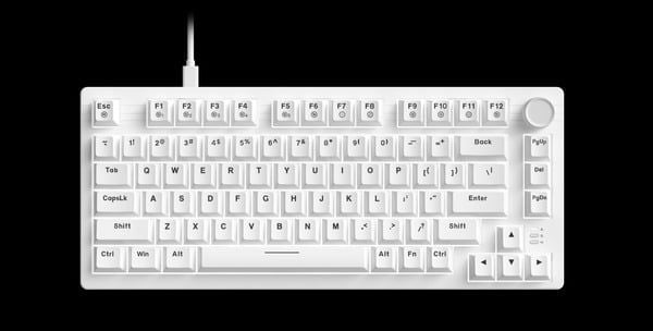 Bàn phím cơ DareU EK75 Full White Dream switch