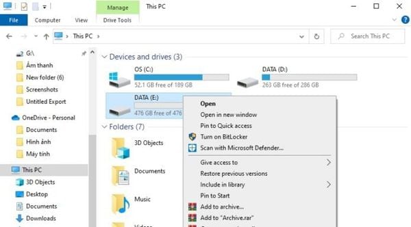 ông phải cứ lấp đầy là sướng, hướng dẫn format ổ đĩa SSD trên Windows 10