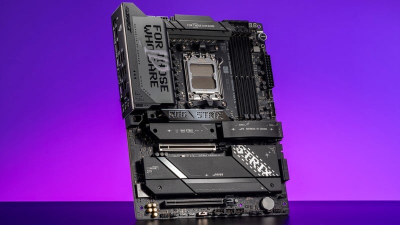 Bo mạch chủ ASUS ROG STRIX X870E sở hữu thiết kế hiện đại