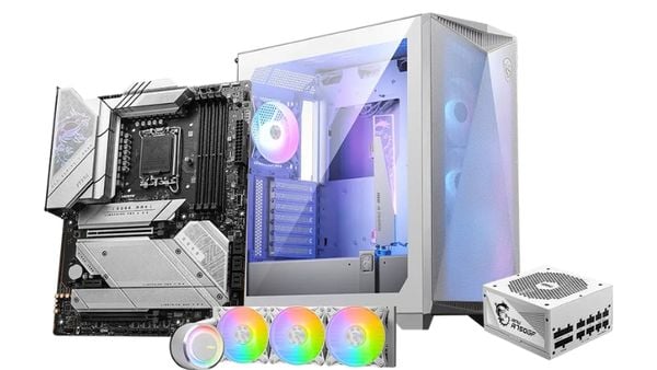 Tấm tản nhiệt M.2 Shield Frozr được bố trí trên bo mạch chủ, thể hiện số lượng khe cắm M.2 dồi dào