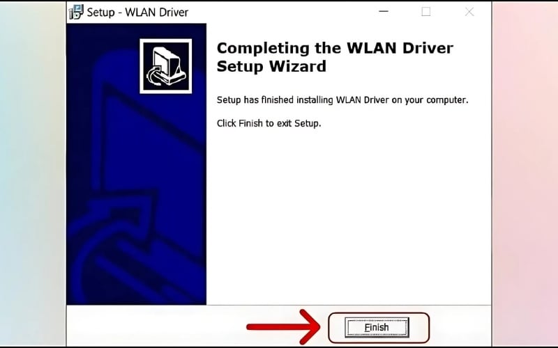 Sau khi hoàn tất, hãy nhấn Finish