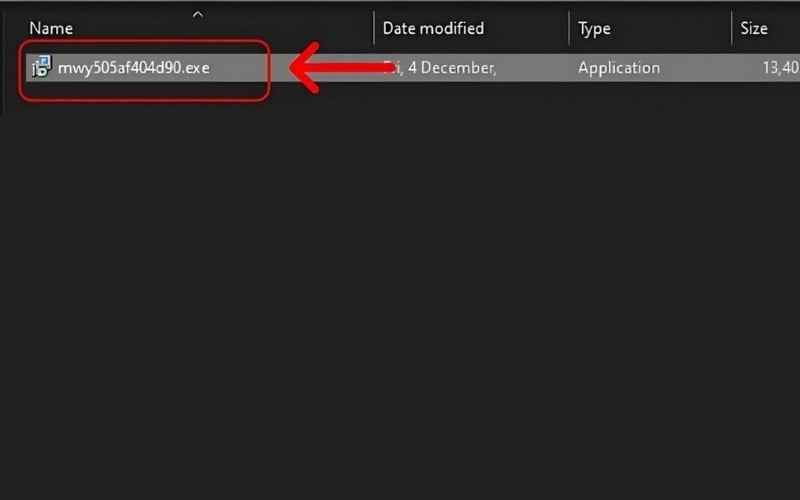 Nhấp đúp chuột vào file cài đặt để khởi chạy