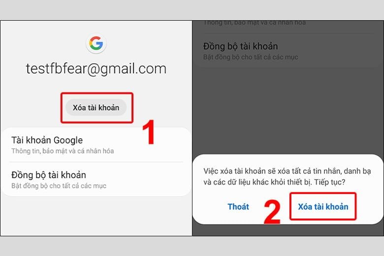 cách đăng xuất tài khoản google ra khỏi điện thoại