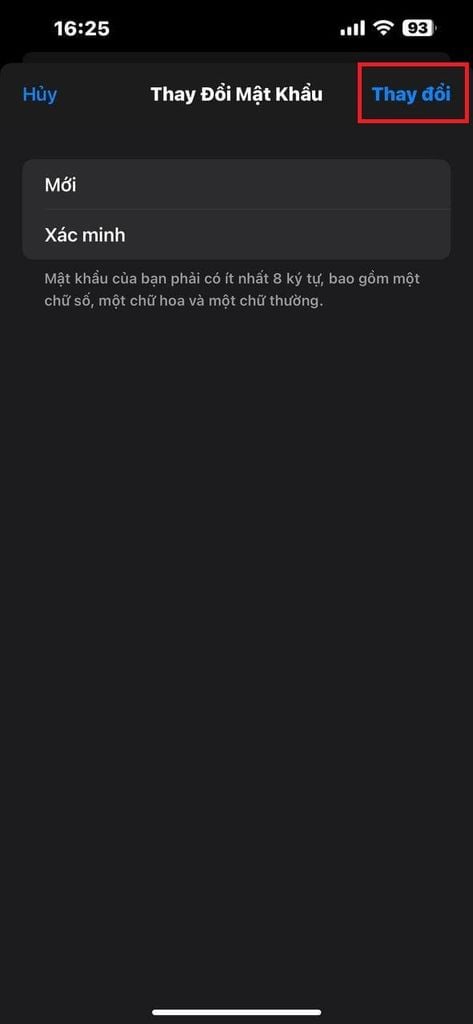 cách đổi mật khẩu iCloud
