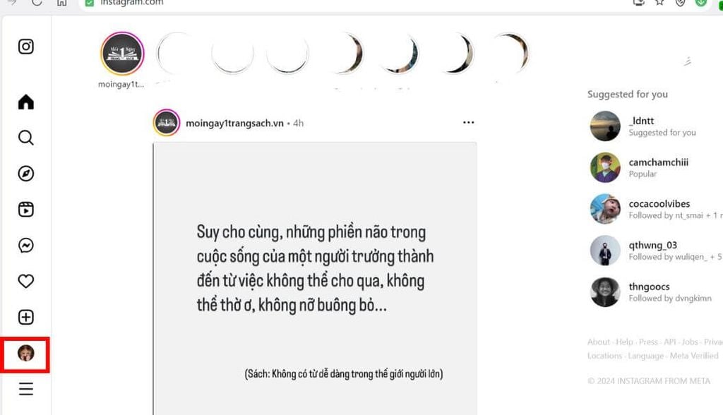 cách đổi tên Instagram