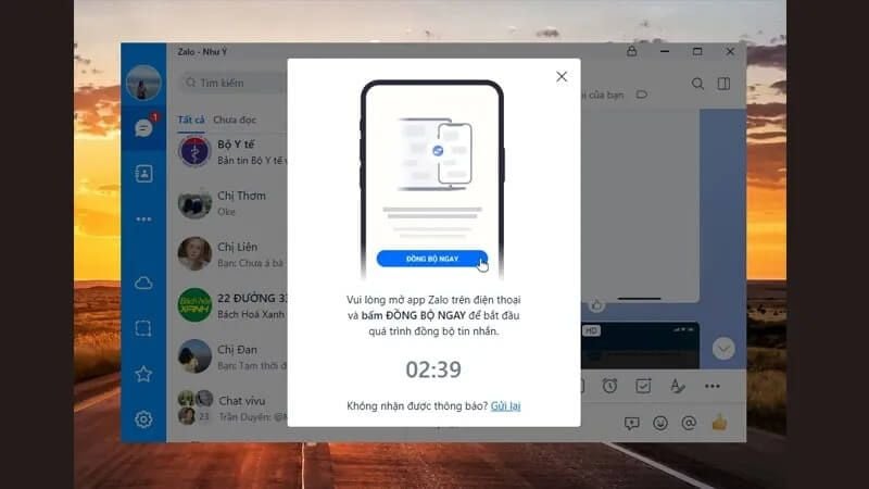 Cách đồng bộ tin nhắn Zalo