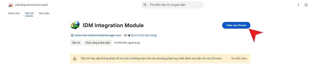 Cách thêm vào extension IDM vào trình duyệt - GEARVN