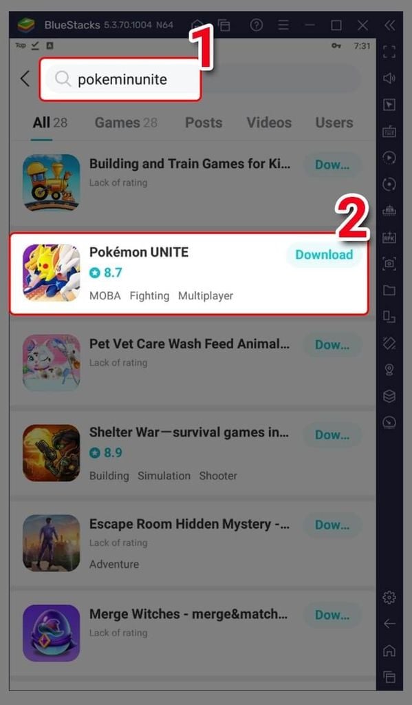 cách tải Pokemon Unite