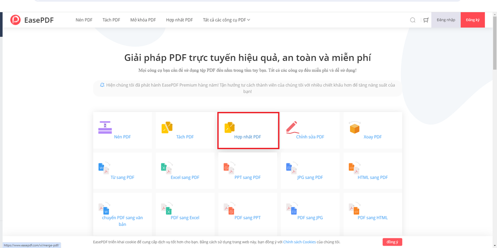 GEARVN - Cách ghép file pdf miễn phí hiệu quả