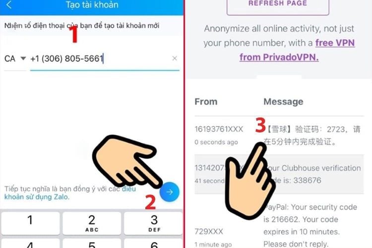 tạo tài khoản zalo không cần số điện thoại