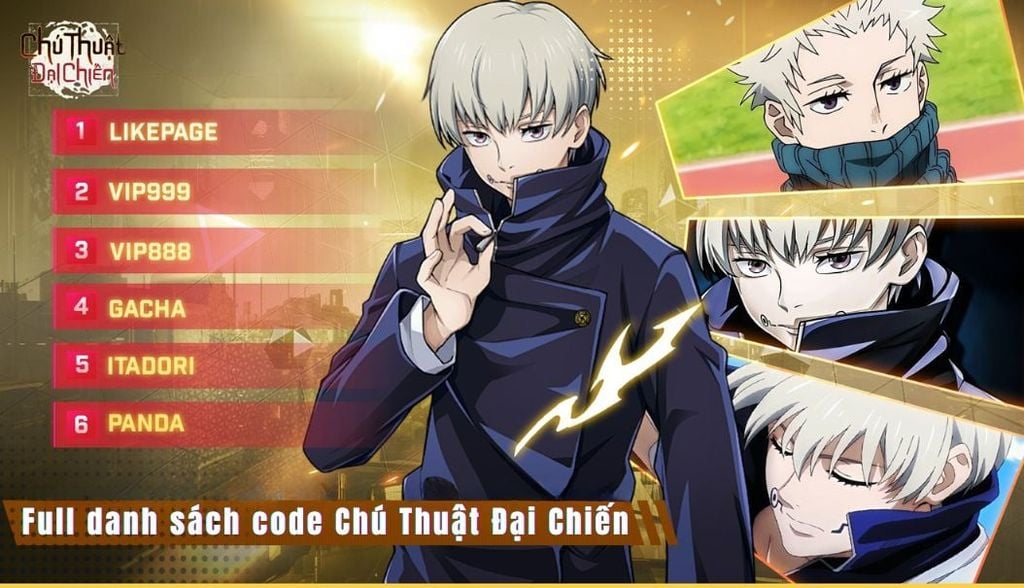 code chú thuật đại chiến mới nhất