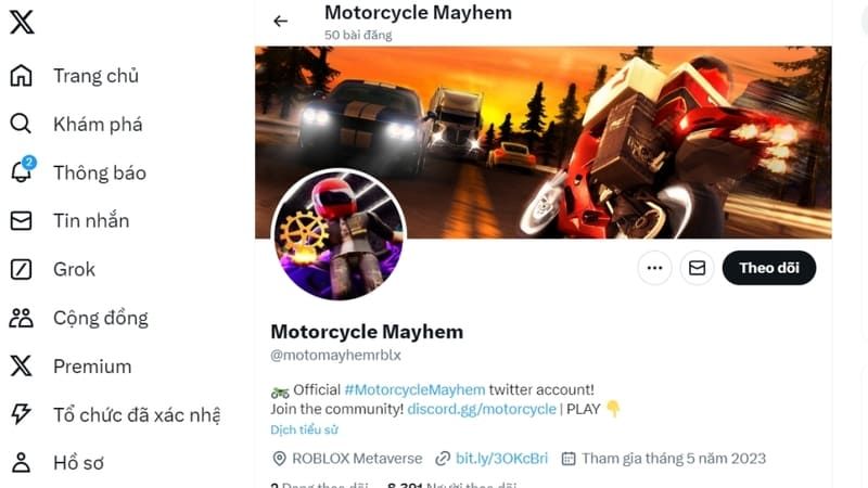 code motorcycle mayhem