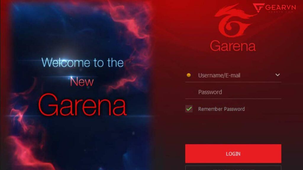 đăng nhập garena bằng gmail