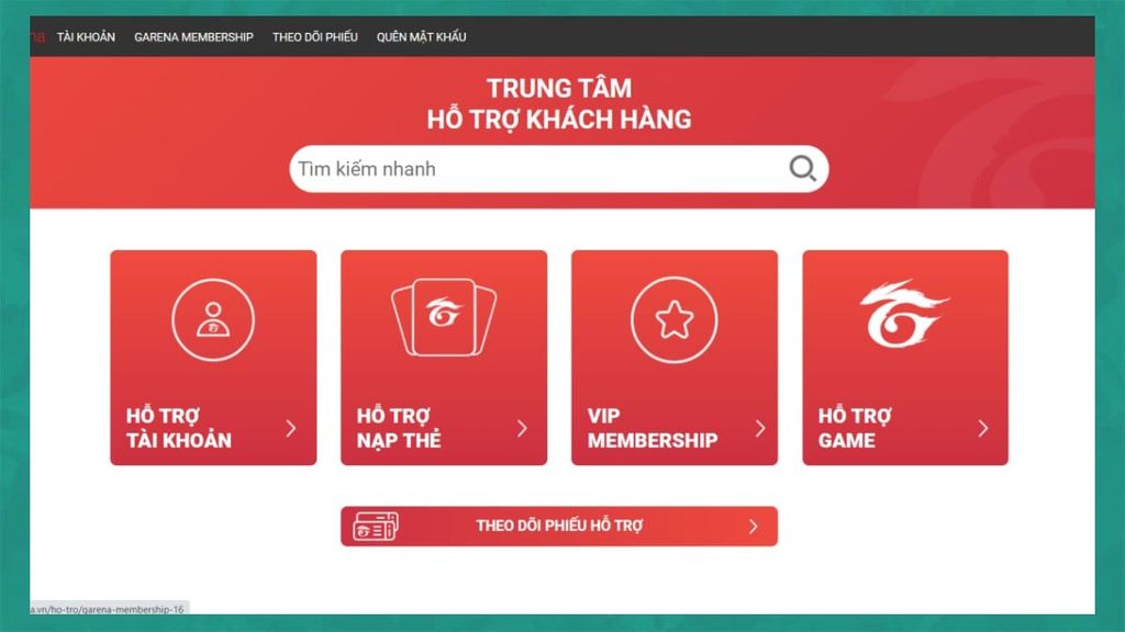 Liên hệ hỗ trợ khách hàng Garena để đăng nhập game